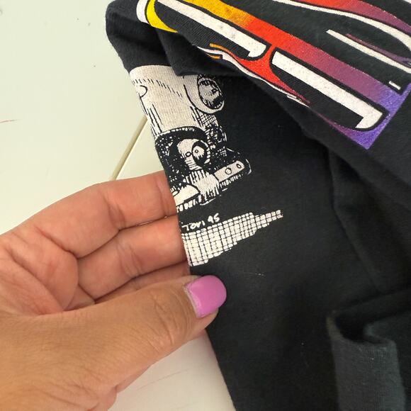 Vintage 1995 Birds of Paradise Colorado Car TShirt Black Single Stitch - L - Picture 6 of 8